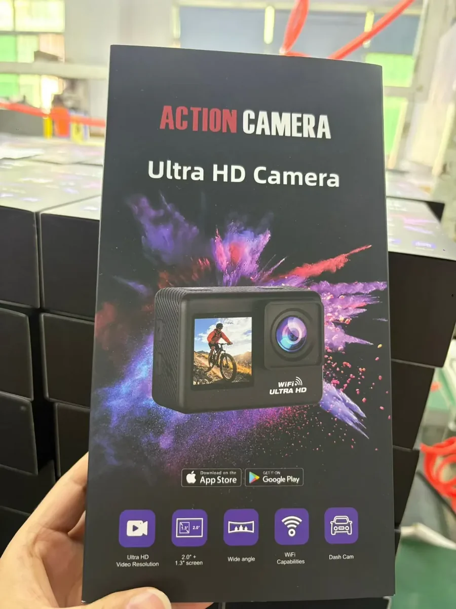 自有品牌运动相机零售包装展示