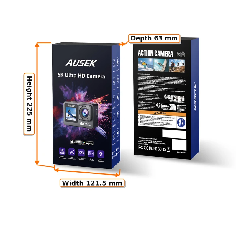 AT-M82TR运动相机Wi-Fi连接手机示意图