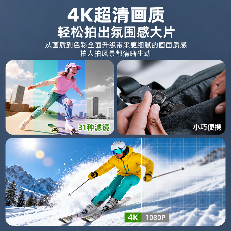 AT-M105口袋相机配件细节图